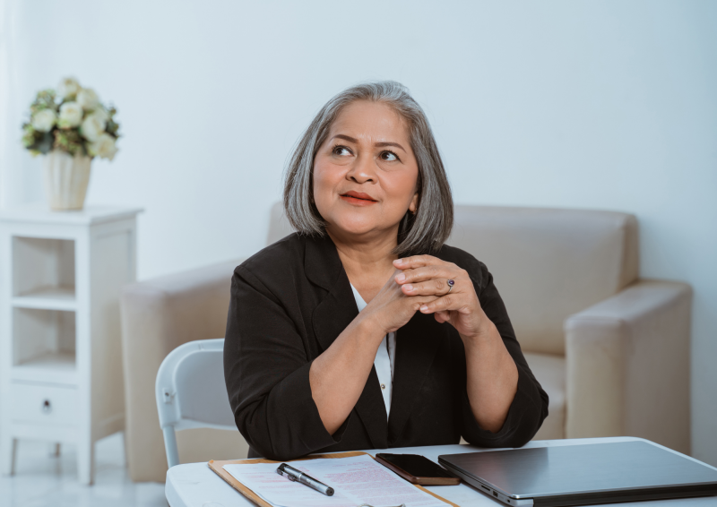 Middle-aged female professional